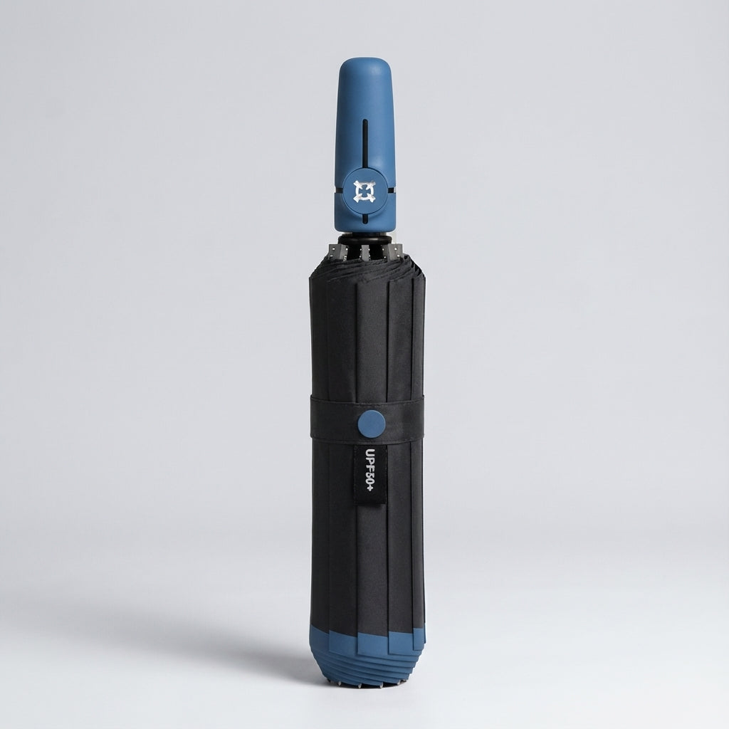 Automatische Paraplu 113cm met Omklapbaar Winddicht Systeem 40-Ribs Constructie Regenparaplu voor Onderweg | Sansoti