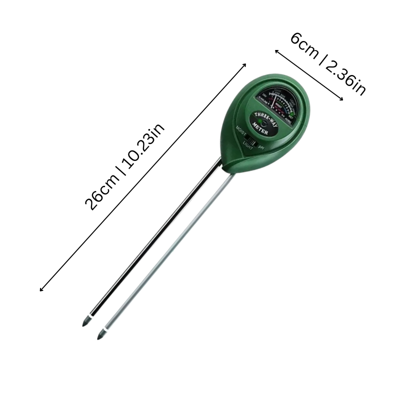 3-in-1 Soil Meter Moisture Light pH Level Garden Houseplants Soil Tester Plant Care Gardening Soil Analysis | Sansoti