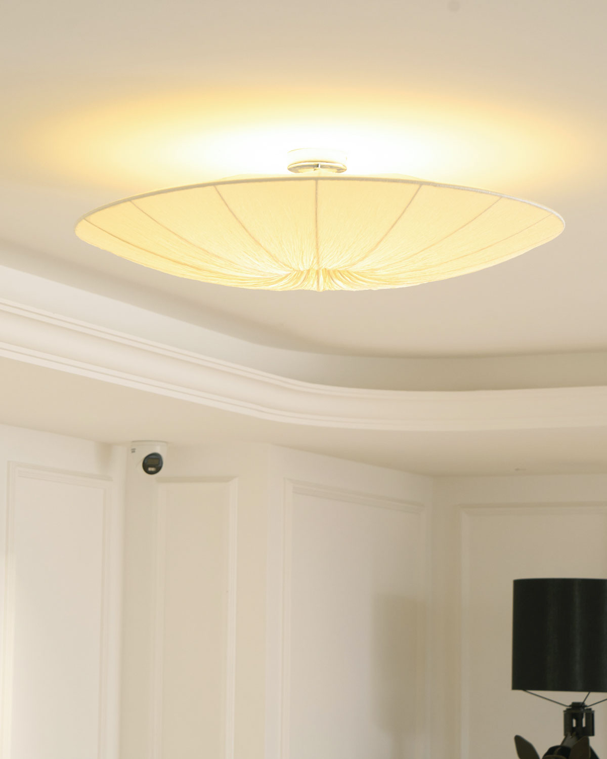 Tassel Plafondlamp Kwastjesdetail Beige Stof IJzer Warm Diffuus Licht Moderne Flush Mount Eetkamer Slaapkamer Entree | Sansoti