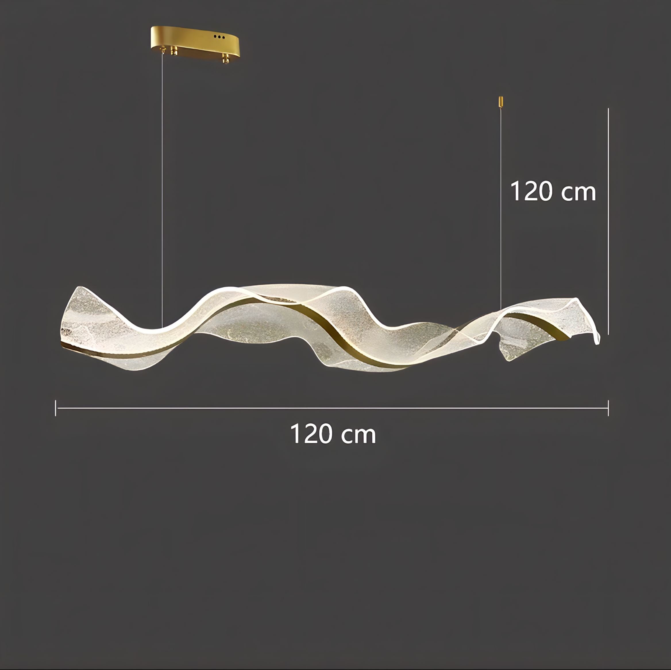 Suspension LED sculpturale avec structure acrylique artisanale et éclairage dimmable | Restfield