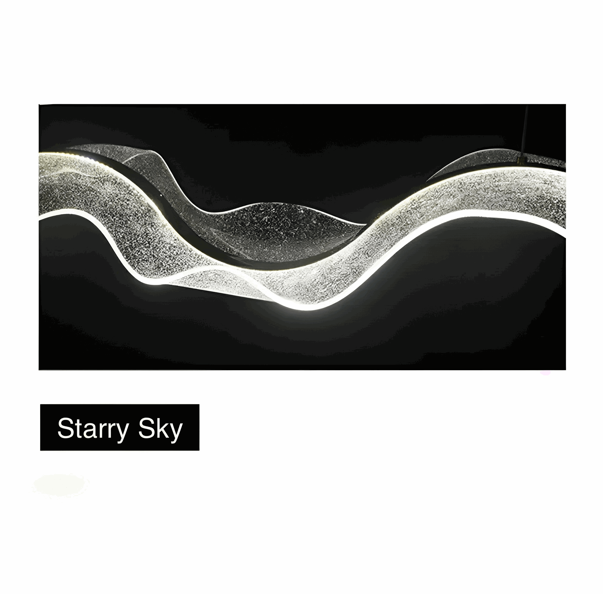 Suspension LED sculpturale avec structure acrylique artisanale et éclairage dimmable | Restfield