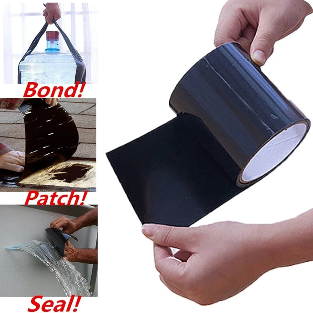 Ruban d'étanchéité flexible 150x20cm, autocollant, imperméable et transparent, pour intérieur et extérieur, réparation et colmatage des fuites | Sansoti