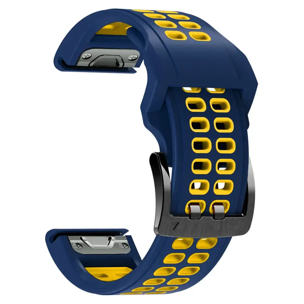 Silicone Watchband QuickFit System Breathable Adjustable 22mm 26mm Sports Watch Smartwatch Wristband | Sansoti