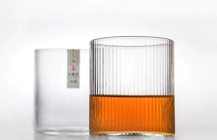 Japans Whiskyglas 320ml Hittebestendig Glas Vintage Stijl Handgemaakt met Houten Kist Whisky Drinkglas Borrelglas Geschenkverpakking Premium Glaswerk Scandinavisch Interieur | Sansoti