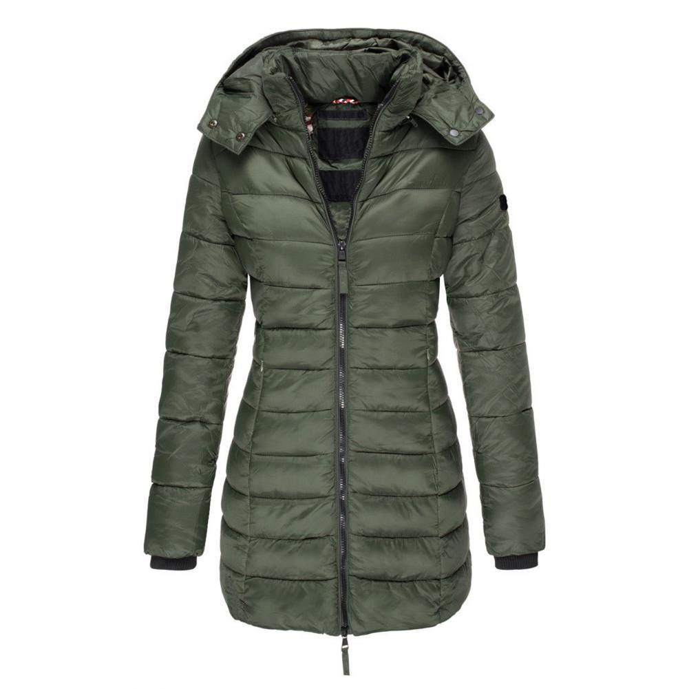 Gewatteerde Winterjas Dames Oversized met Capuchon Winddicht Waterafstotend Trendy Trenchcoat Winterseizoen | Sansoti