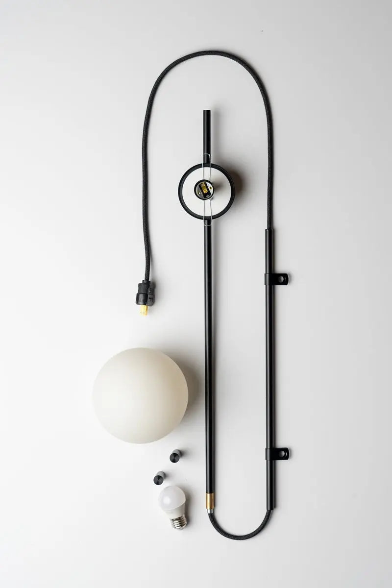 Scandinavische Wandlamp Wandsconce met Plug-in Aansluiting | Sansoti