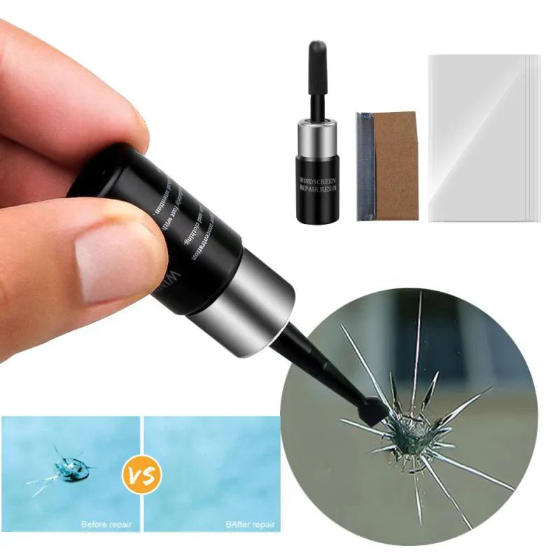 Glass Repair Kit for Car Windows and Windshields with Professional Resin Formula | Sansoti