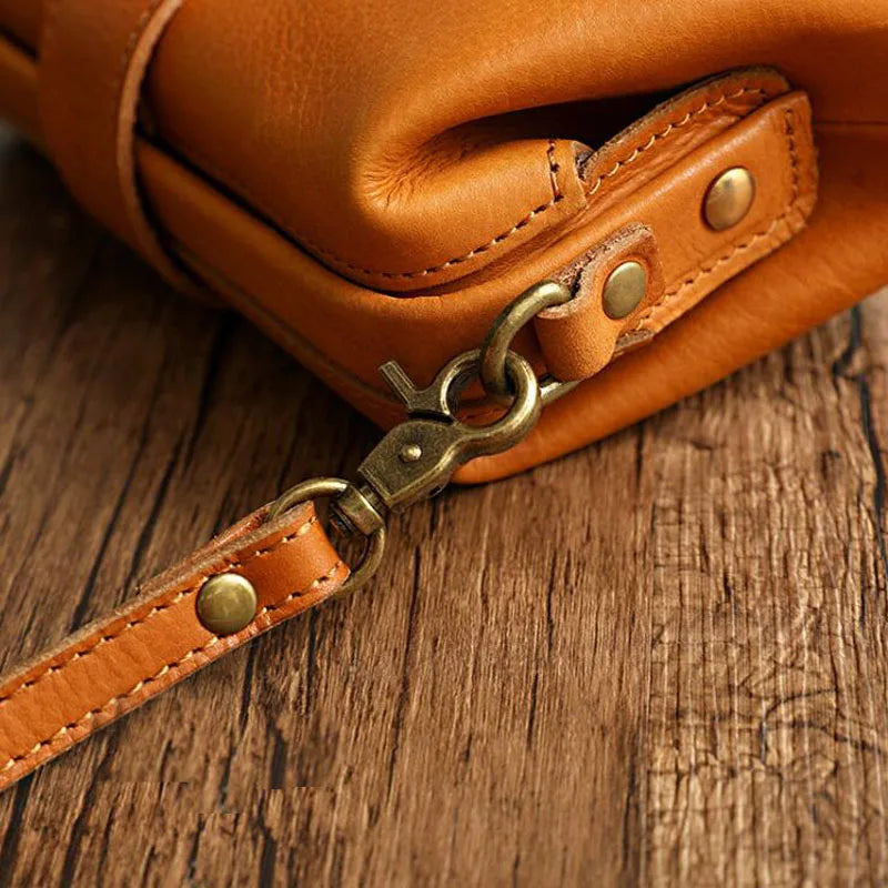 Handgemaakte Retro Schoudertas Leer Vintage Crossbody Dames Handtas Bohemian Stijl Draagtas Everyday | Sansoti