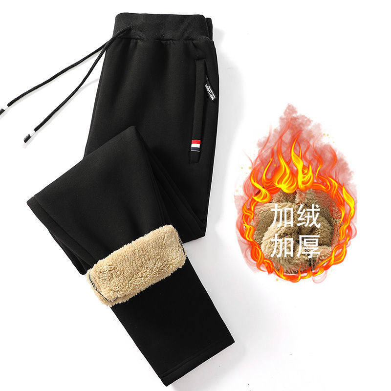 Gevoerde Winterbroek Heren Fleece Thermische Jogger met Trekkoord Elastische Taille voor Koude Dagen | Sansoti