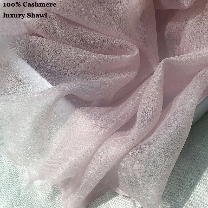 Cashmere Scarf for Women and Men 230x100cm Finest Ring Cashmere Ultralight Soft Winter Scarf for All Seasons | Sansoti