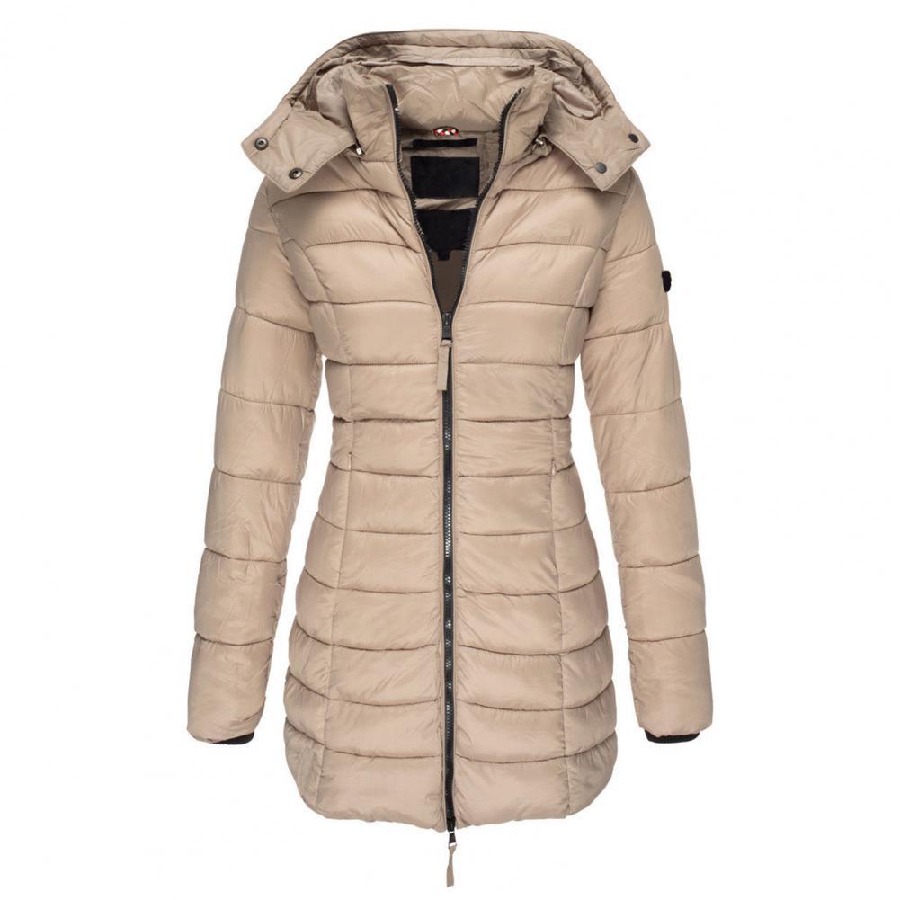 Gewatteerde Winterjas Dames Oversized met Capuchon Winddicht Waterafstotend Trendy Trenchcoat Winterseizoen | Sansoti