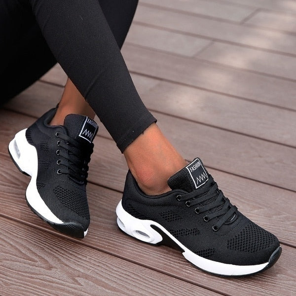 Ergonomic Women's Sneakers with Arch Support and Cushioning for Everyday Comfort Walking and Training | Sansoti
