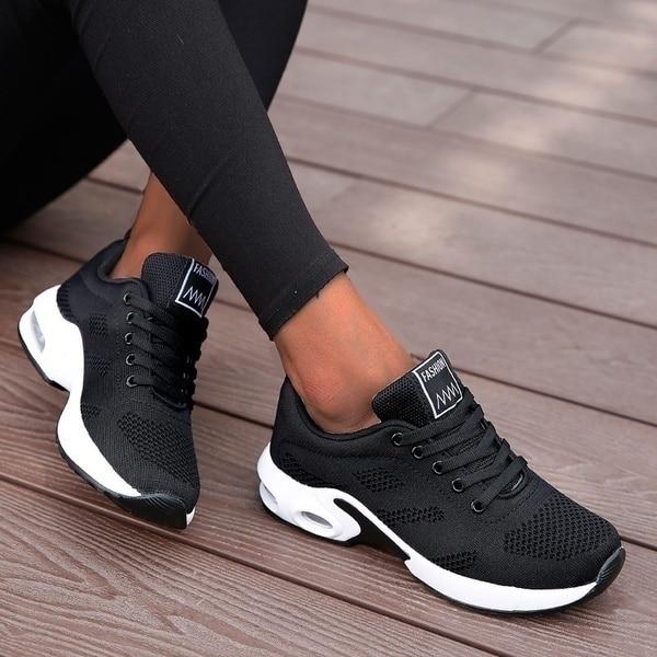 Orthopedische Sneakers Ademend Comfortabel Zwart Grijs Roze Groen Rood Paars Blauw Maat 35-42 Dagelijks | Sansoti