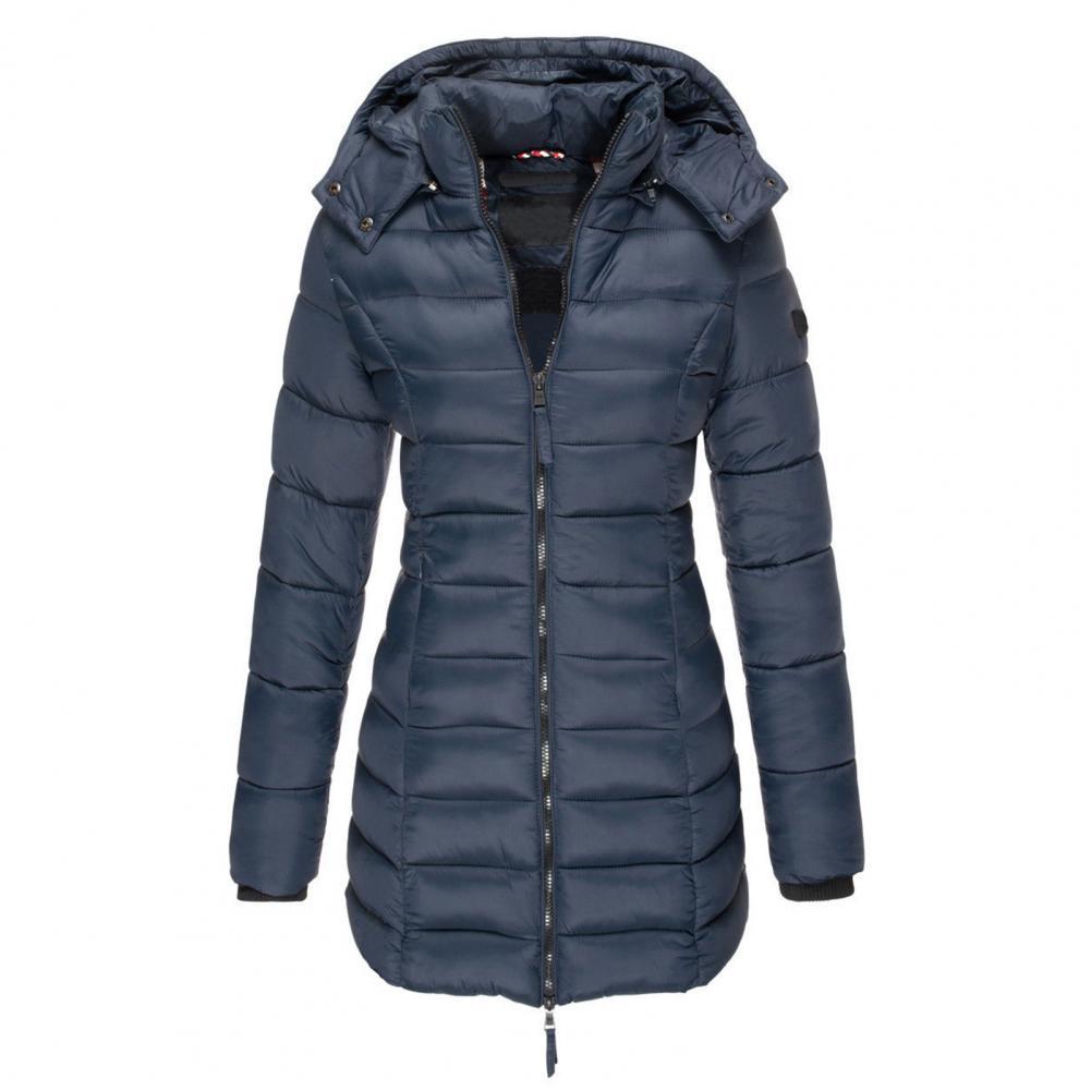 Gewatteerde Winterjas Dames Oversized met Capuchon Winddicht Waterafstotend Trendy Trenchcoat Winterseizoen | Sansoti