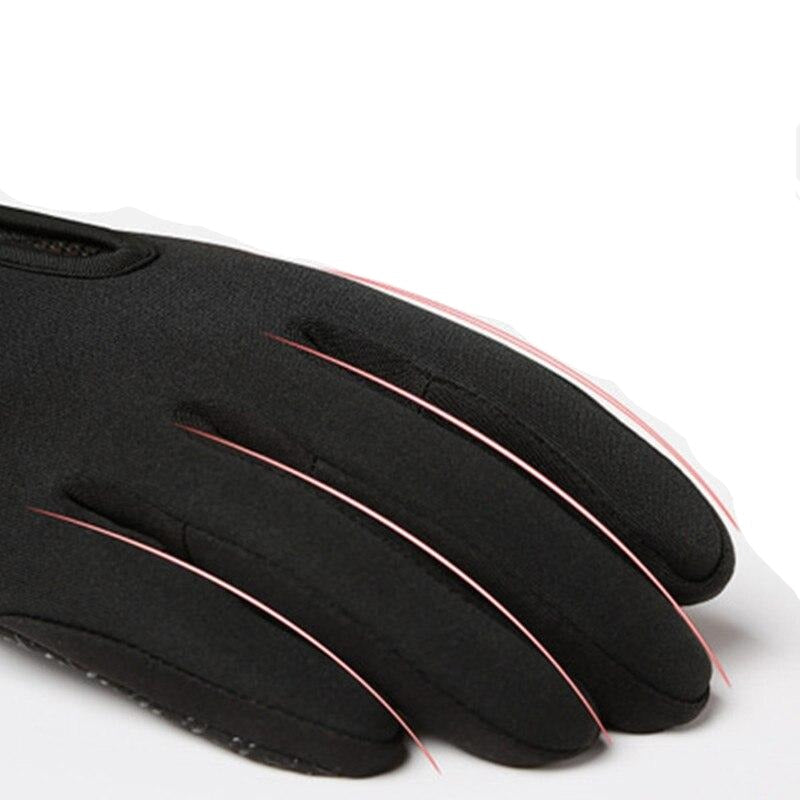Waterbestendige en Winddichte Handschoenen – Zachte Fleece Voering Thermo Touchscreen Compatibel – Unisex Winter Handschoenen Outdoor Sport Fietsen Wandelen | Sansoti
