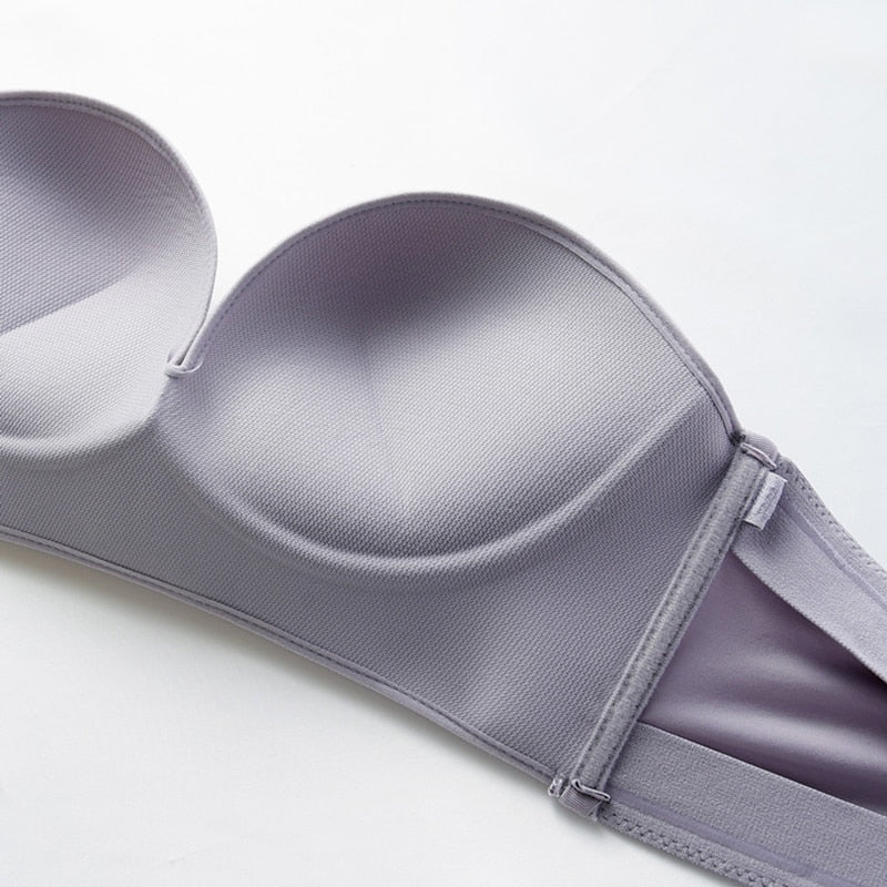 Bandeau-BH ohne Träger, nahtlos, weich, elastisch, unsichtbar, Damen, Körbchengröße A bis D, 70–90, bequem, Unterwäsche | Sansoti