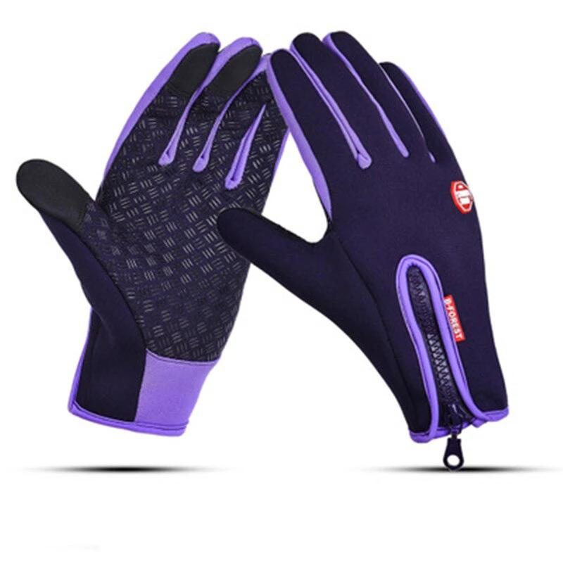 Waterbestendige en Winddichte Handschoenen – Zachte Fleece Voering Thermo Touchscreen Compatibel – Unisex Winter Handschoenen Outdoor Sport Fietsen Wandelen | Sansoti