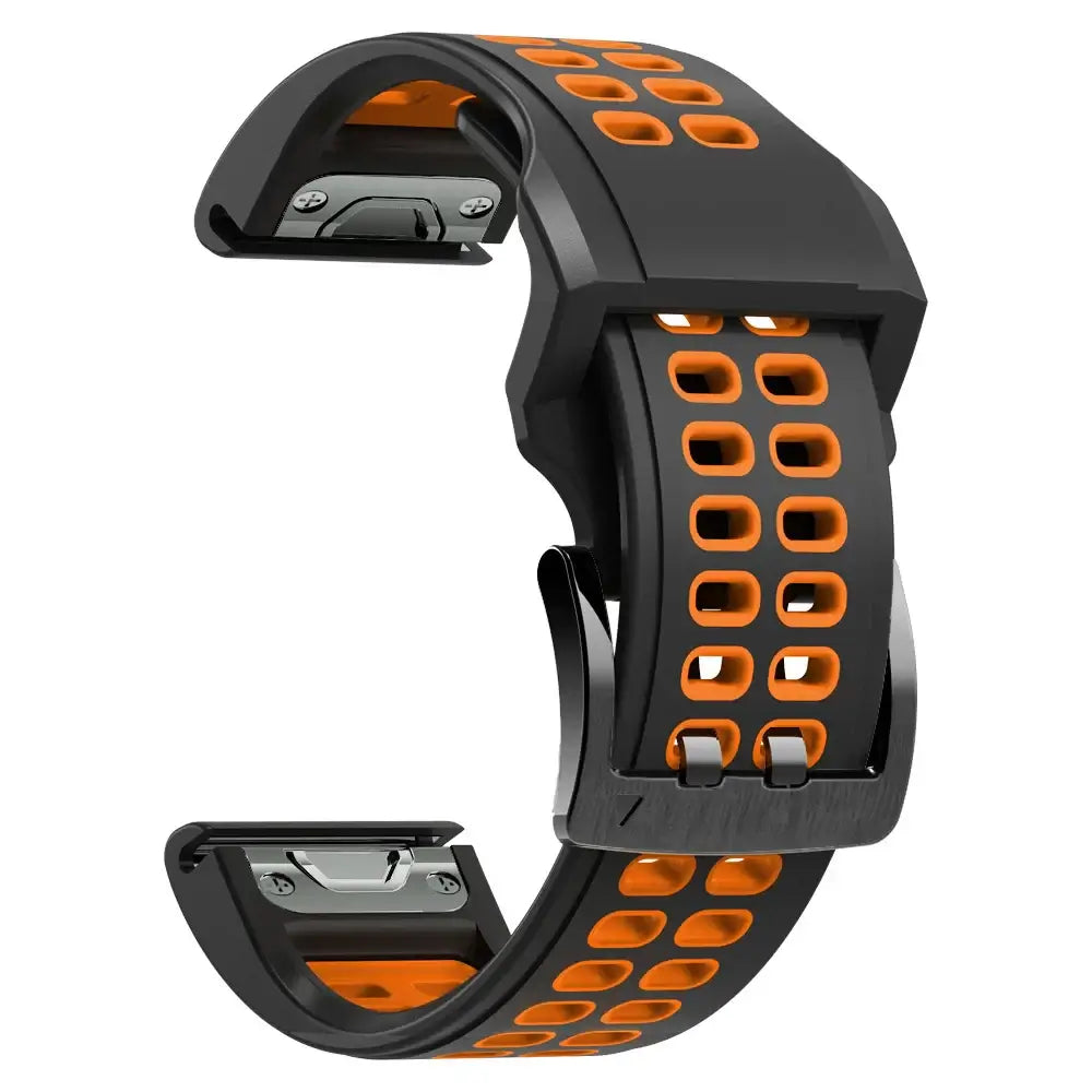 Silicone Watchband QuickFit System Breathable Adjustable 22mm 26mm Sports Watch Smartwatch Wristband | Sansoti