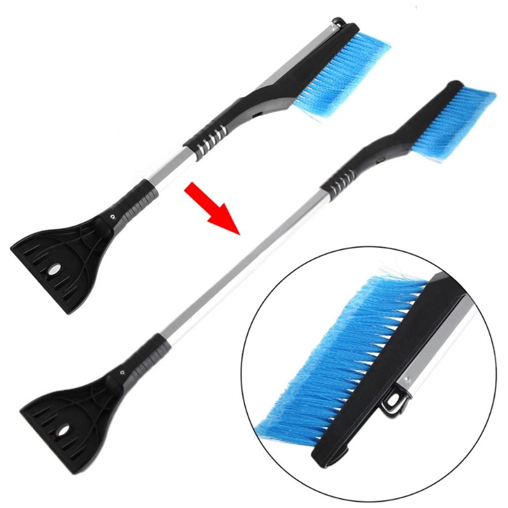 Adjustable Snow Brush with Scraper for Car 84cm Telescopic Handle Winter Ice Scraper Cleaning | Sansoti