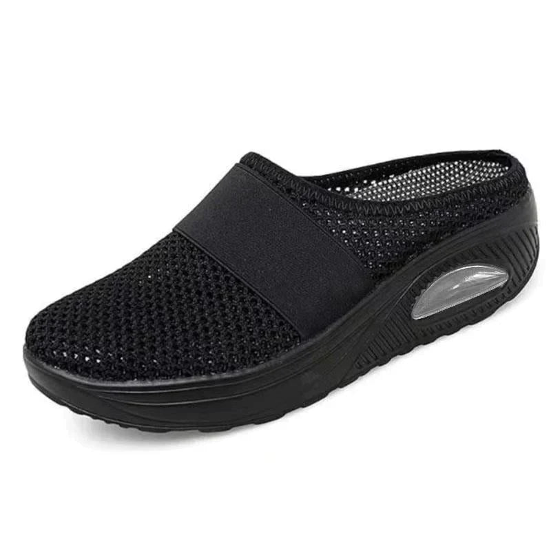 Baskets orthopédiques pour femmes avec amorti à coussin d’air, en mesh respirant, chaussures de marche antidérapantes, pointures 35-42 | Sansoti