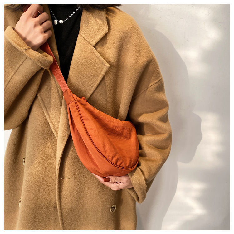 Halve Maan Schoudertas Kunstleer Elegante Damestas Crossbody Handtas Mode Accessoire Casual Dagelijks Gebruik | Sansoti