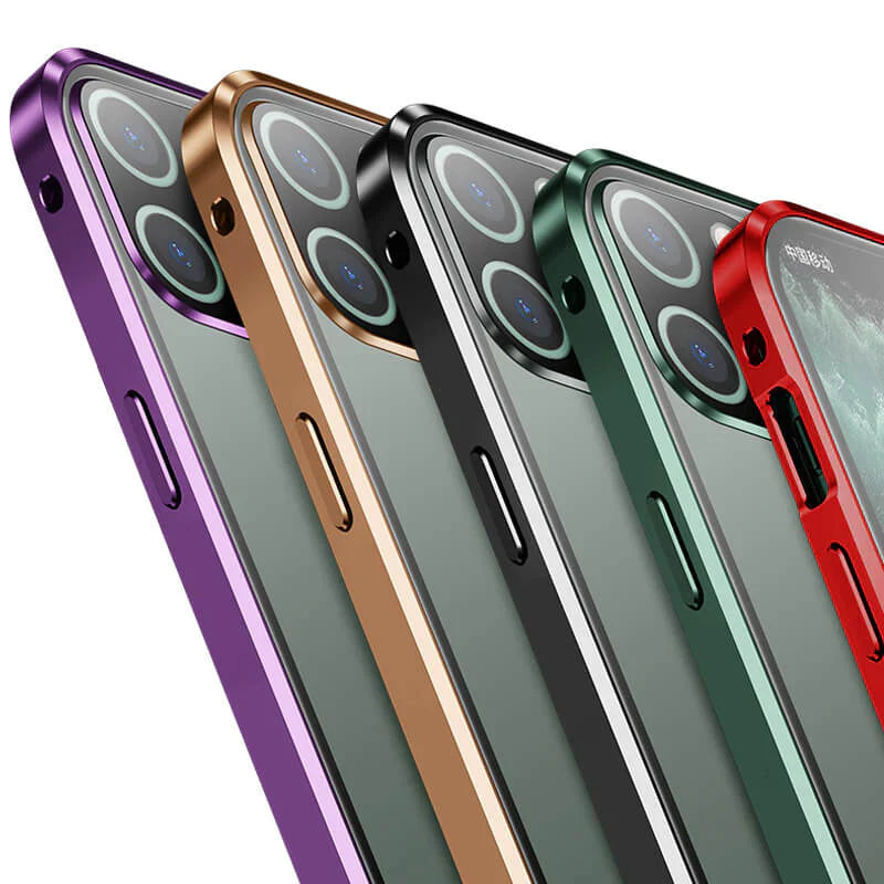 Magnetisch Glazen Telefoonhoesje met Privacy Screenprotector — 360° Bescherming voor iPhone | Sansoti