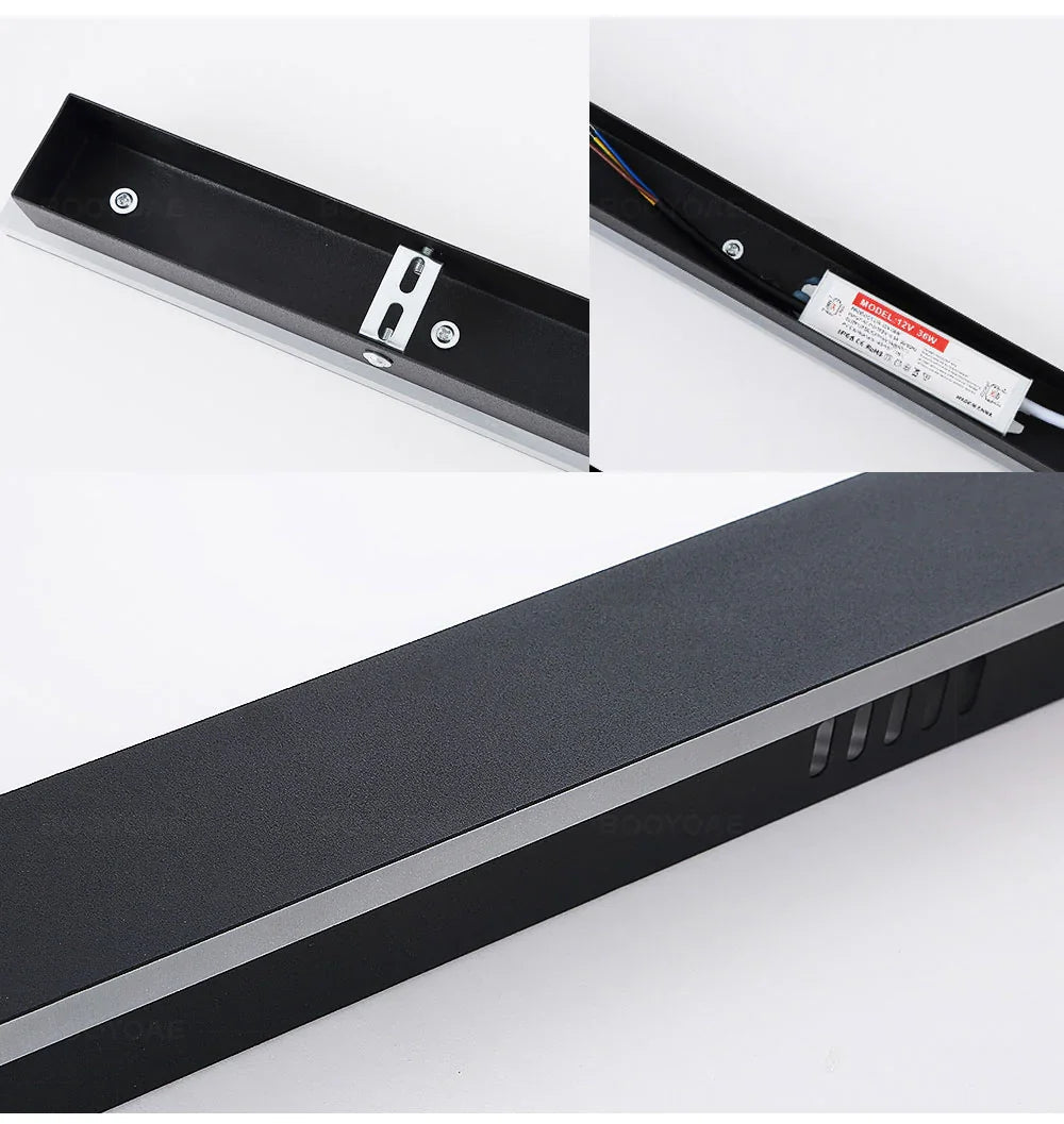 LED Wandleuchte Außen Innen IP65 Wasserdicht 30cm bis 120cm Minimalistisch Modern | Restfield
