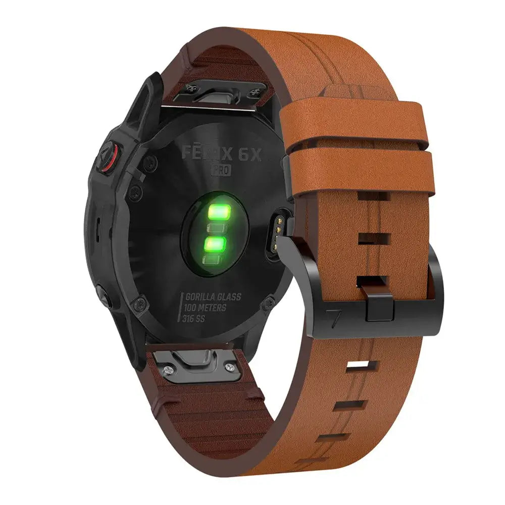 Lederarmband für Armbanduhren mit Schnellverschluss, stilvolles Design, komfortabler Tragekomfort, universelle Passform | Sansoti