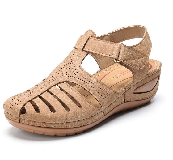 Leather Orthopedic Sandals with Adjustable Toe Protection for Optimal Foot Support and Improved Posture | Sansoti