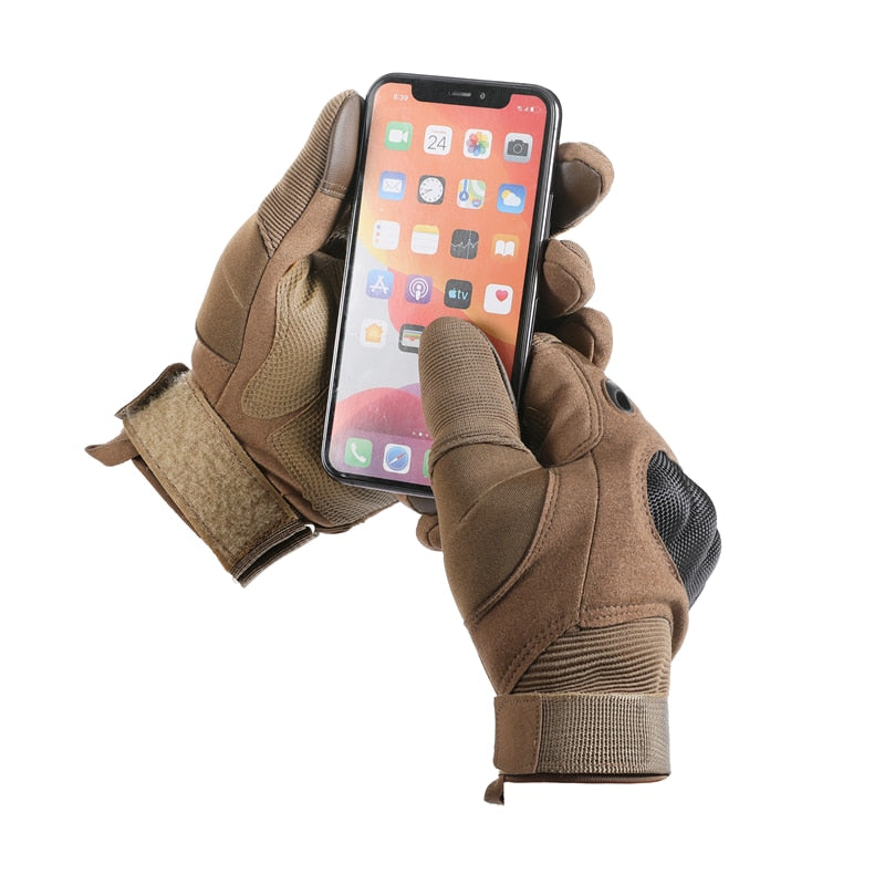 Taktische Sporthandschuhe mit Touchscreen-Funktion – verstellbares Handgelenkband – leicht – rutschfest | Sansoti