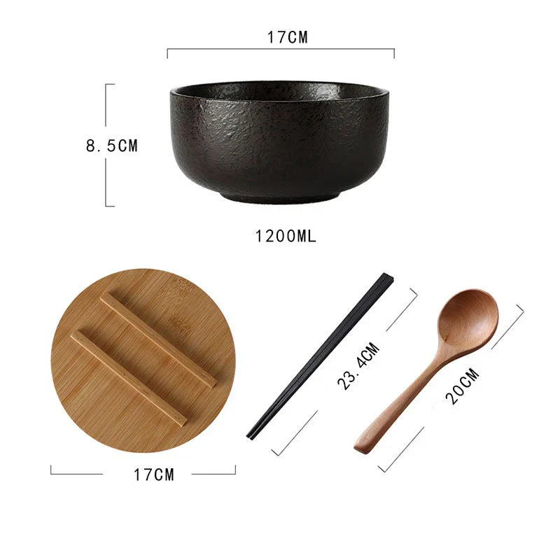 Keramische Soepkommen Set 4-delig Modern Design | Sansoti