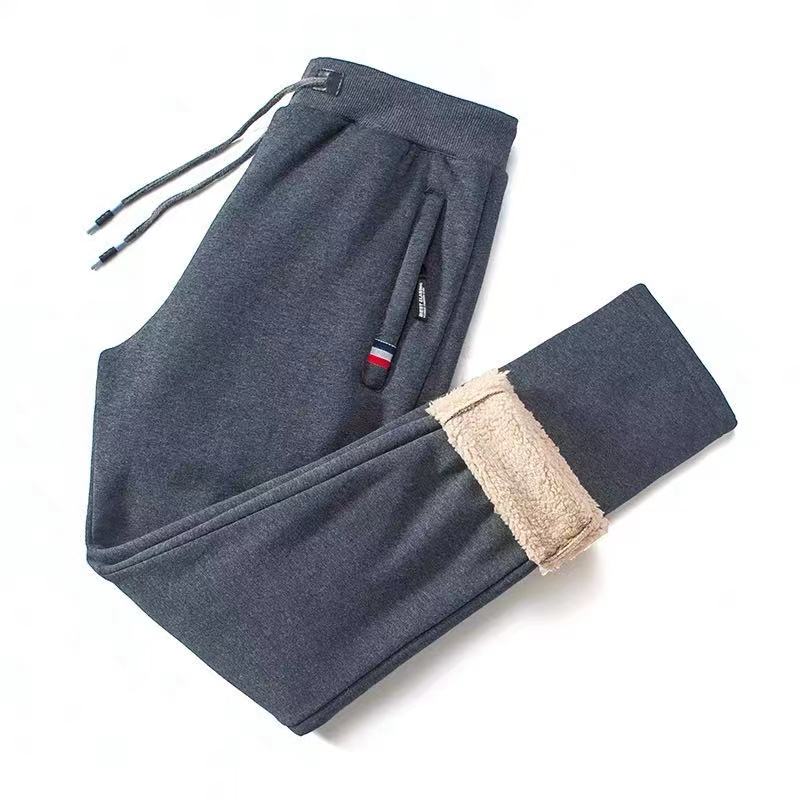 Gevoerde Winterbroek Heren Fleece Thermische Jogger met Trekkoord Elastische Taille voor Koude Dagen | Sansoti