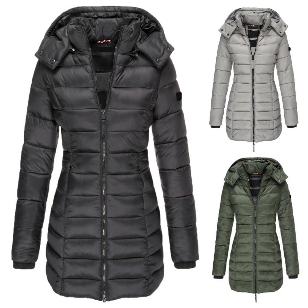 Gewatteerde Winterjas Dames Oversized met Capuchon Winddicht Waterafstotend Trendy Trenchcoat Winterseizoen | Sansoti