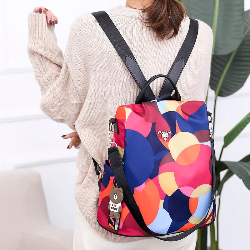 Women's Backpack with Hidden Pockets Waterproof Anti-Theft Design Lightweight | Sansoti