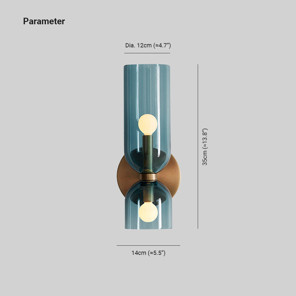 Moderne Glazen Wandlamp Metalen Fitting Slaapkamer Woonkamer Keuken Sfeerverlichting Interieur Decoratief | Sansoti