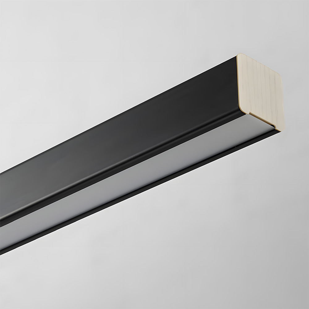 Verumo Hanglamp LED Metaal Zwart Keukeneiland Eettafel Moderne Verlichting Lineaire Hanglamp | Sansoti