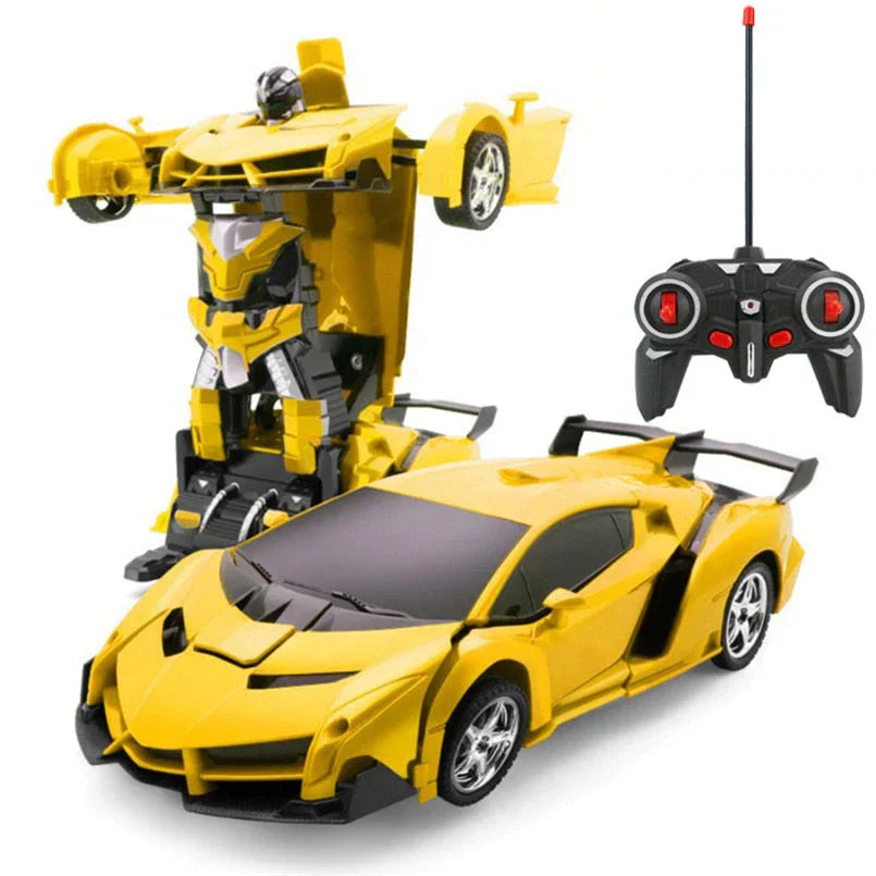 RC Transformierendes Auto – Spielzeugauto und Roboter in Einem mit Fernbedienung | Sansoti