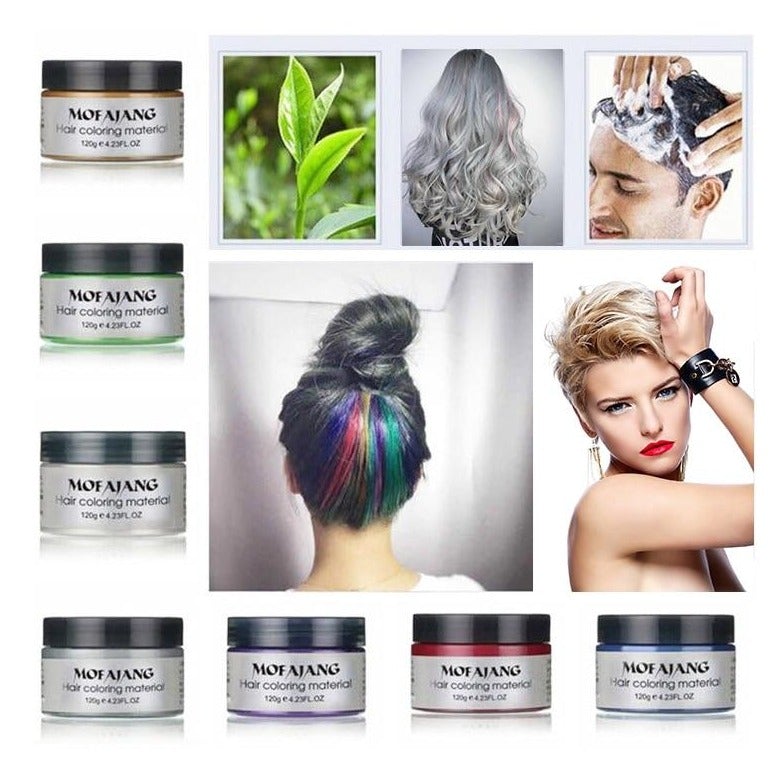 Styling Hair Wax – Temporary Color Styling Wax for Natural Hair Dye | Sansoti