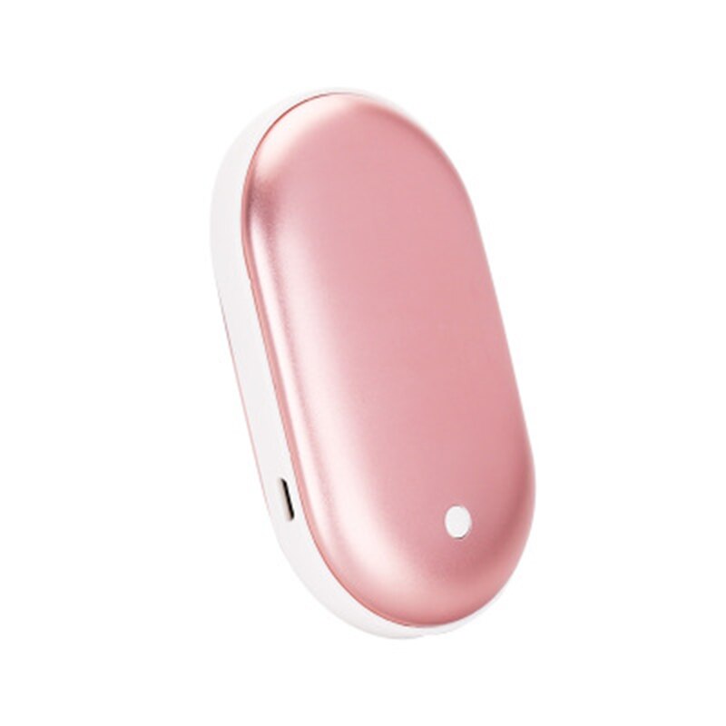 Oplaadbare Handwarmer met Powerbank 5200mAh Zilver Goud Roségoud Blauw Dubbele Verwarming 3 Temperatuurstanden USB-C Compact Zakformaat Outdoor Winter Cadeau | Sansoti