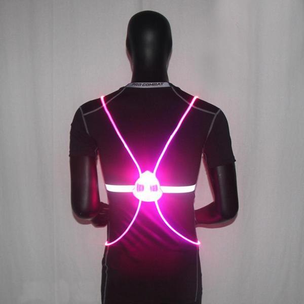 Reflecterend Hardloopvest met LED-verlichting | 360° Zichtbaarheid | Verstelbaar | Voor Hardlopen, Wielrennen, Wandelen | Waterdicht & Lichtgewicht Veiligheidsvest | Sansoti