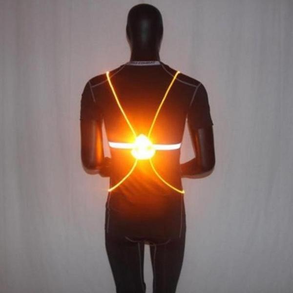 Reflecterend Hardloopvest met LED-verlichting | 360° Zichtbaarheid | Verstelbaar | Voor Hardlopen, Wielrennen, Wandelen | Waterdicht & Lichtgewicht Veiligheidsvest | Sansoti