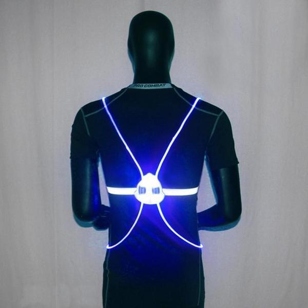 Reflecterend Hardloopvest met LED-verlichting | 360° Zichtbaarheid | Verstelbaar | Voor Hardlopen, Wielrennen, Wandelen | Waterdicht & Lichtgewicht Veiligheidsvest | Sansoti