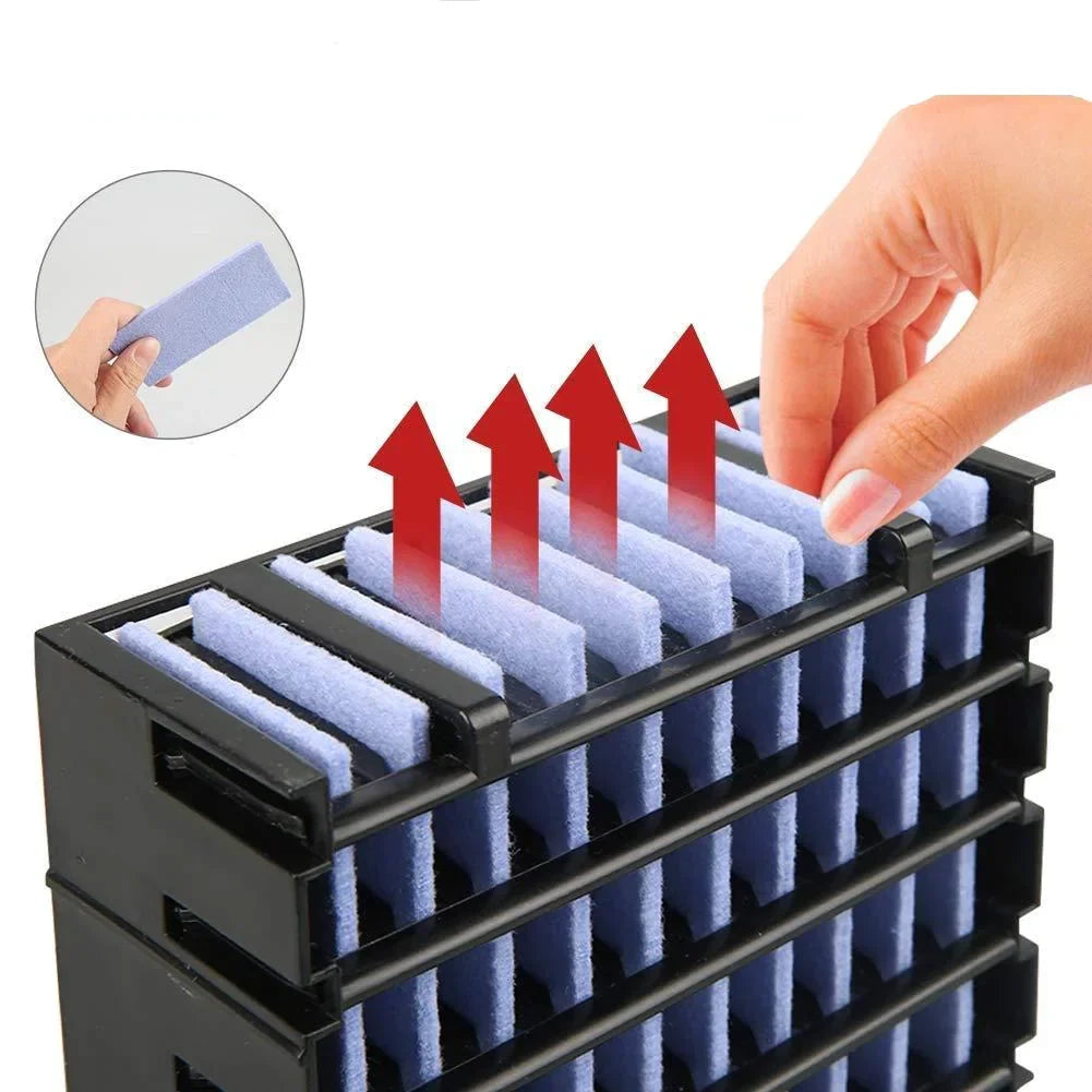 Persoonlijke Luchtkoeler USB Mini Airconditioner 3 Standen Verdamping Bevochtiger Nachtlampje Bureau Kantoor | Sansoti