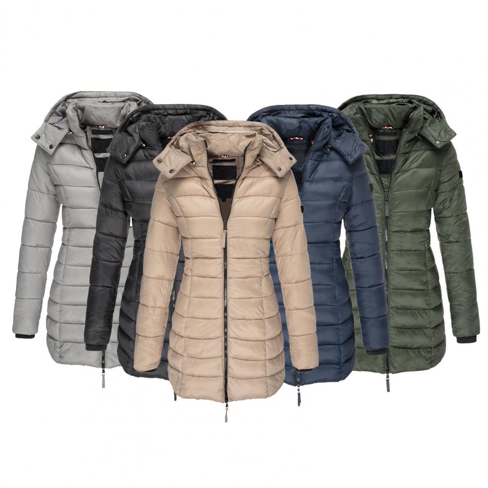 Gewatteerde Winterjas Dames Oversized met Capuchon Winddicht Waterafstotend Trendy Trenchcoat Winterseizoen | Sansoti