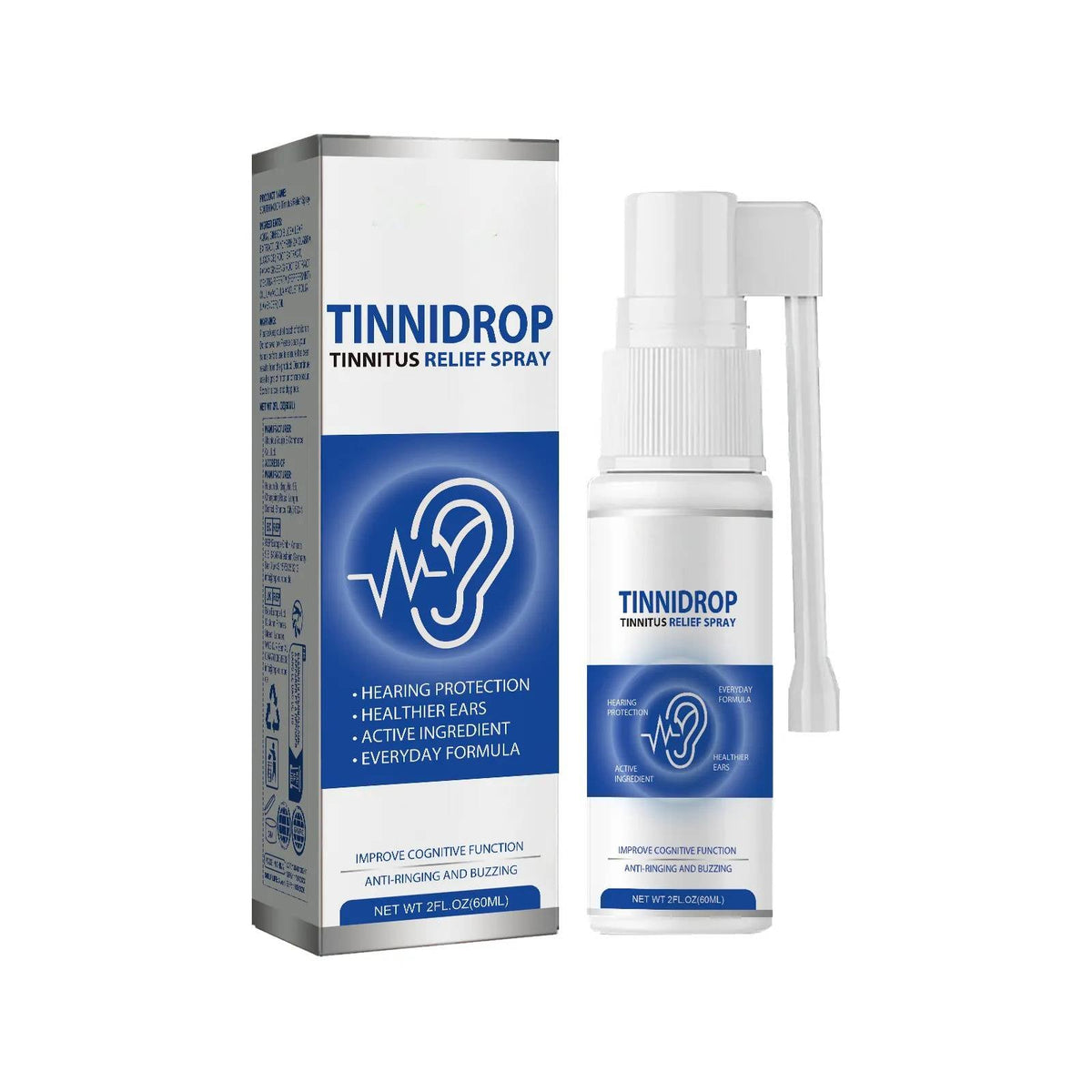 Gouttes auriculaires naturelles en lot de 2, au ginkgo biloba, à la lavande et au bouillon-blanc, pour les soins auriculaires thérapeutiques et le bien-être | Sansoti