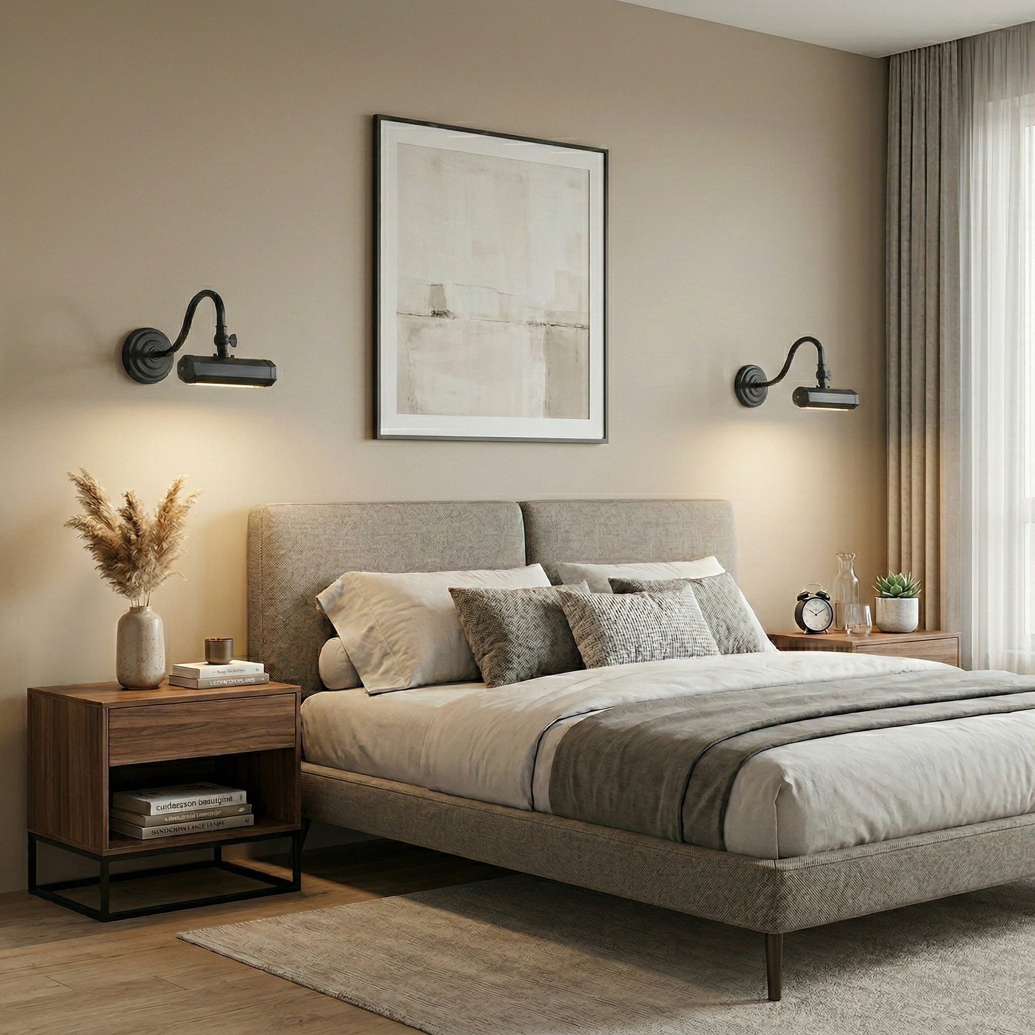 Verstelbare Design Wandlamp met Zwanenhals – IJzeren Picture Light met G9 Fitting in Chroom, Zwart of Koper | Sansoti