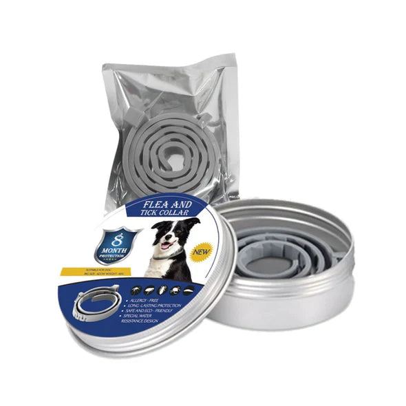 Beschermende Halsband voor Honden en Katten tegen Vlooien en Teken voor Maximaal 8 Maanden Natuurlijke Afweer Waterdicht en Verstelbaar voor Alle Maten | Sansoti