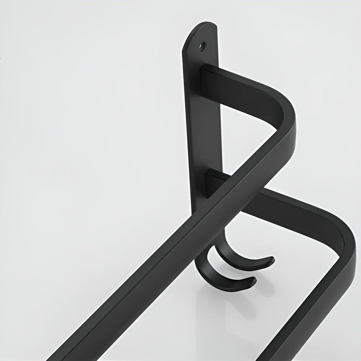 Porte-serviettes mural en aluminium, 2 ou 3 barres, salle de bains, design gain de place, support à serviettes moderne | Sansoti