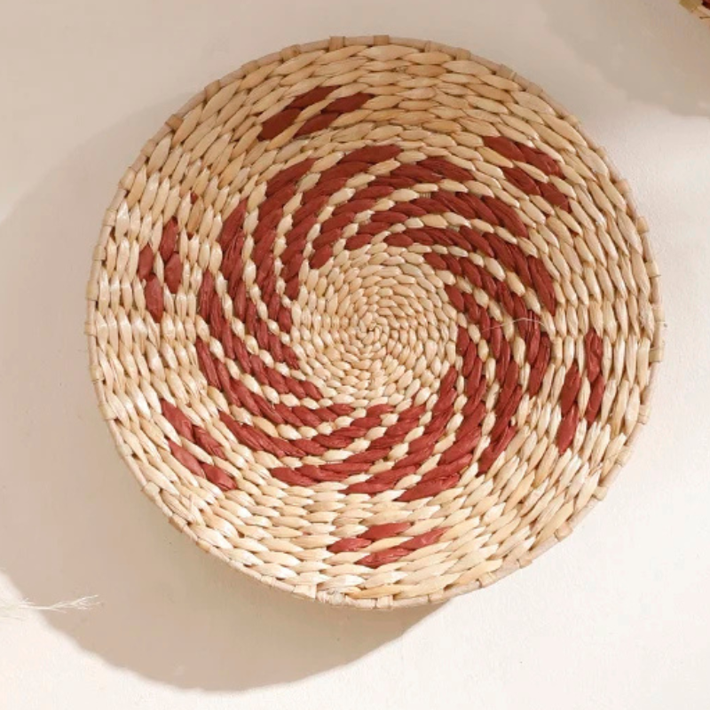 Handgeweven Zeegras Wanddecoratie Set - Bohemian Wandkunst Natuurlijke Texturen Unieke Patronen voor Rustieke en Moderne Interieurs | Sansoti