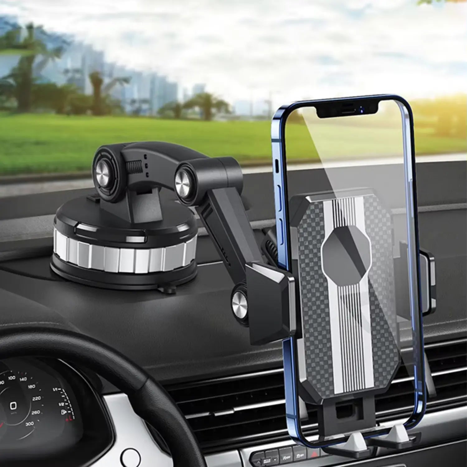 Universele Telefoonhouder voor Auto met Zuignap en Draaibare Arm – Flexibele Montage op Dashboard of Voorruit – Sterk en Stabiel | Sansoti